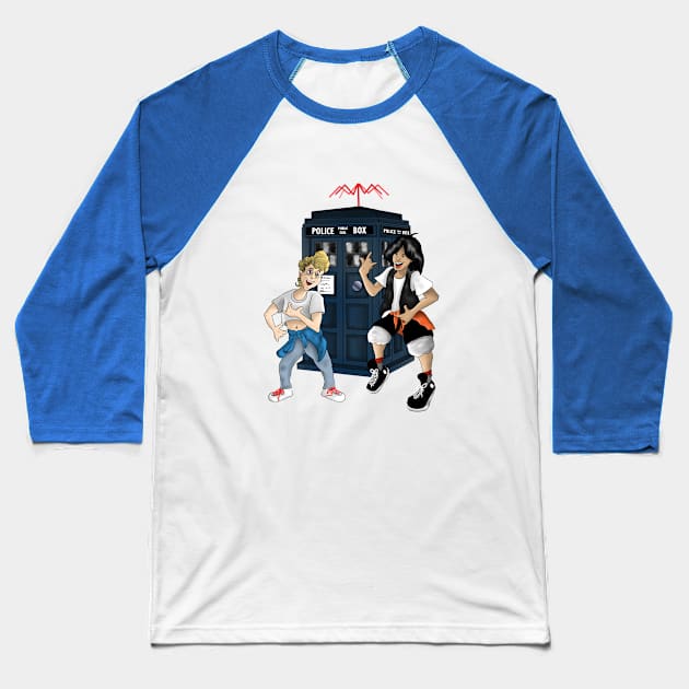 Bill and Ted's European Vacation Baseball T-Shirt by Chuck